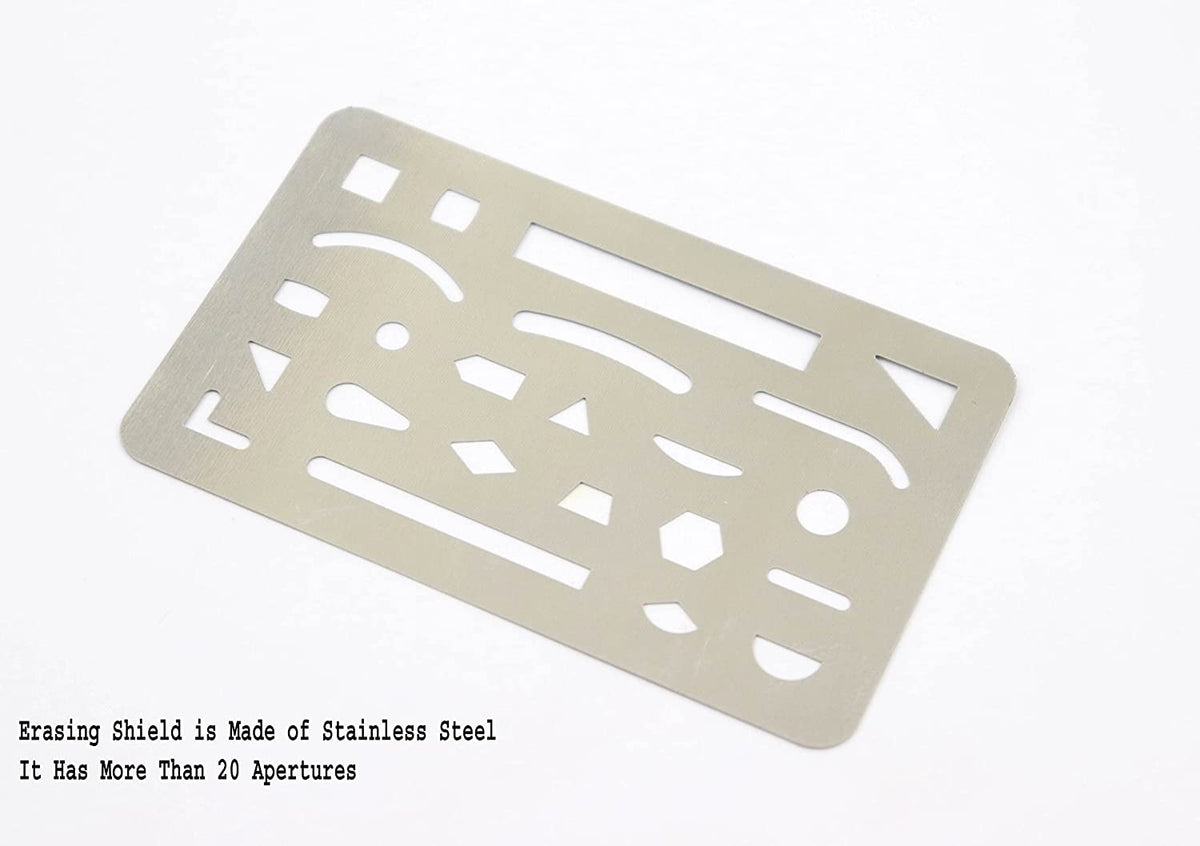 Liquidraw Erasing Shield Stainless Steel Craft Drawing Drafting Eraser