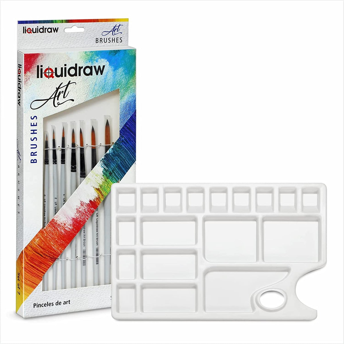 Liquidraw 33 Well Paint Palette for Acrylic Painting Watercolour