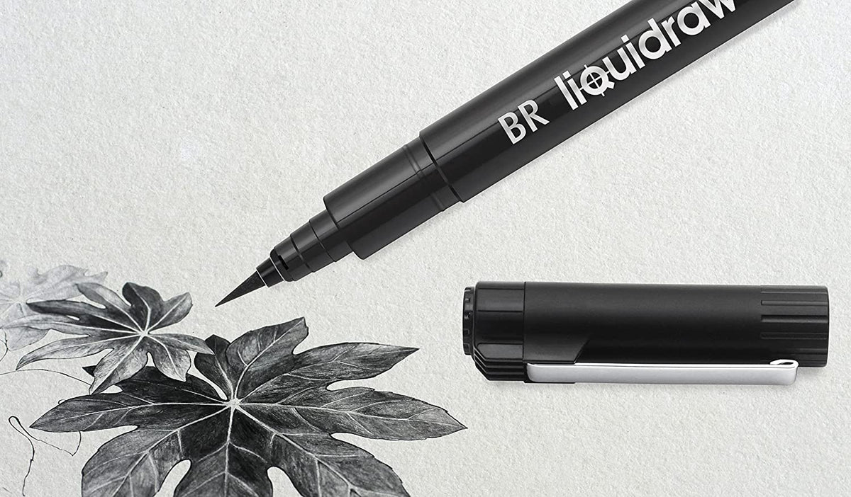 Liquidraw Brush Pens Black Calligraphy Drawing Pens Waterproof Finelin