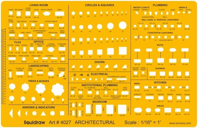 Arch Template Ruler Liquidraw Architectural Scale Ruler Drawing Template Stencil Architect