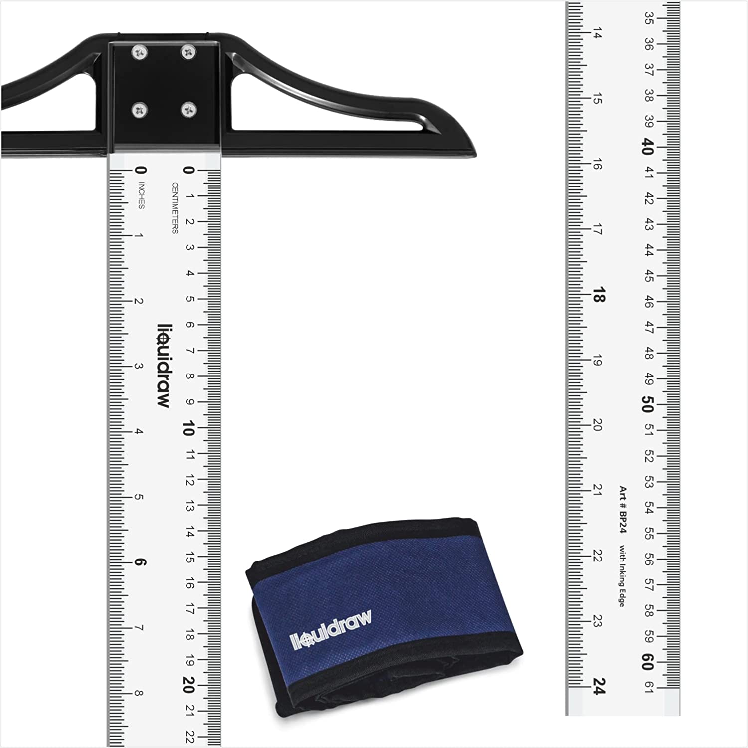 Liquidraw T Square Ruler 60cm 24 Inches Acrylic T-Square Shape Ruler F