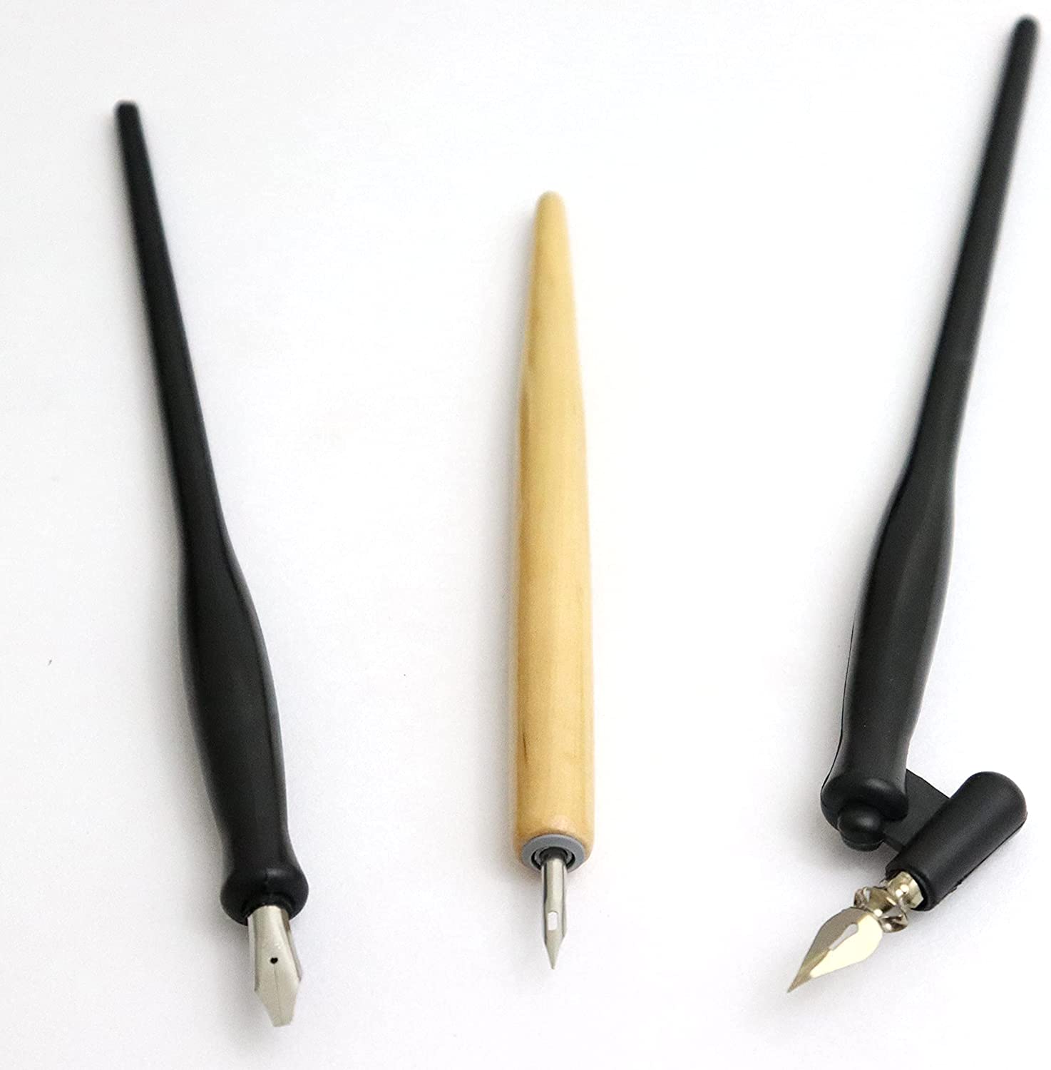 Artway Dip Pen Set with 5 Drawing & Calligraphy Nibs,black