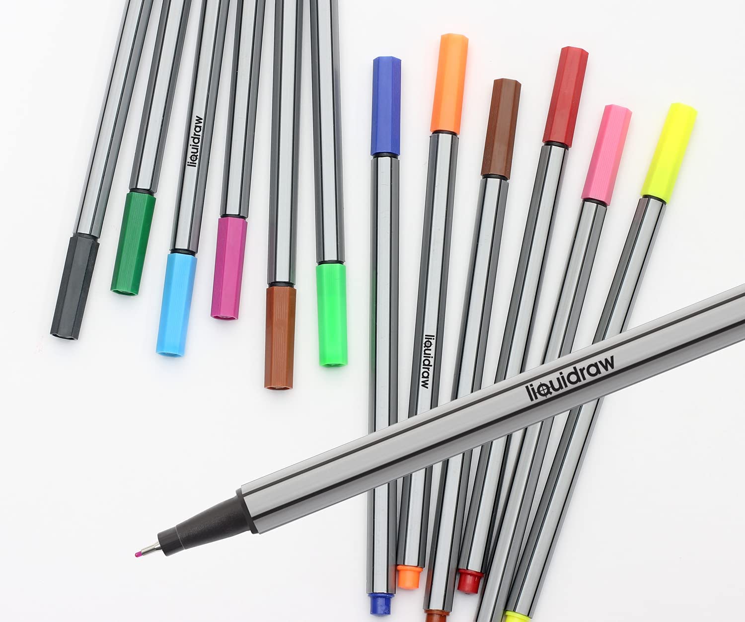 rOtring Liner Fineliner Pens | 0.4 mm | Colouring Pens for Writing &  Drawing | Plastic-Free Packaging | Assorted Fun Colours | 4 Count