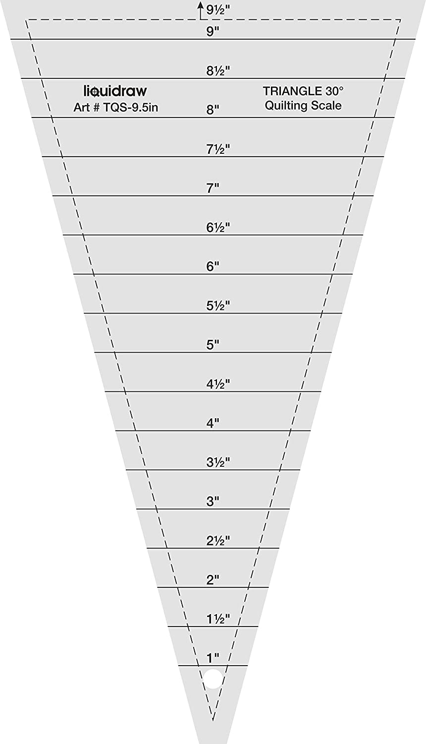 Liquidraw Quilting Ruler 8.5 x 12 Acrylic Imperial Patchwork Rectang