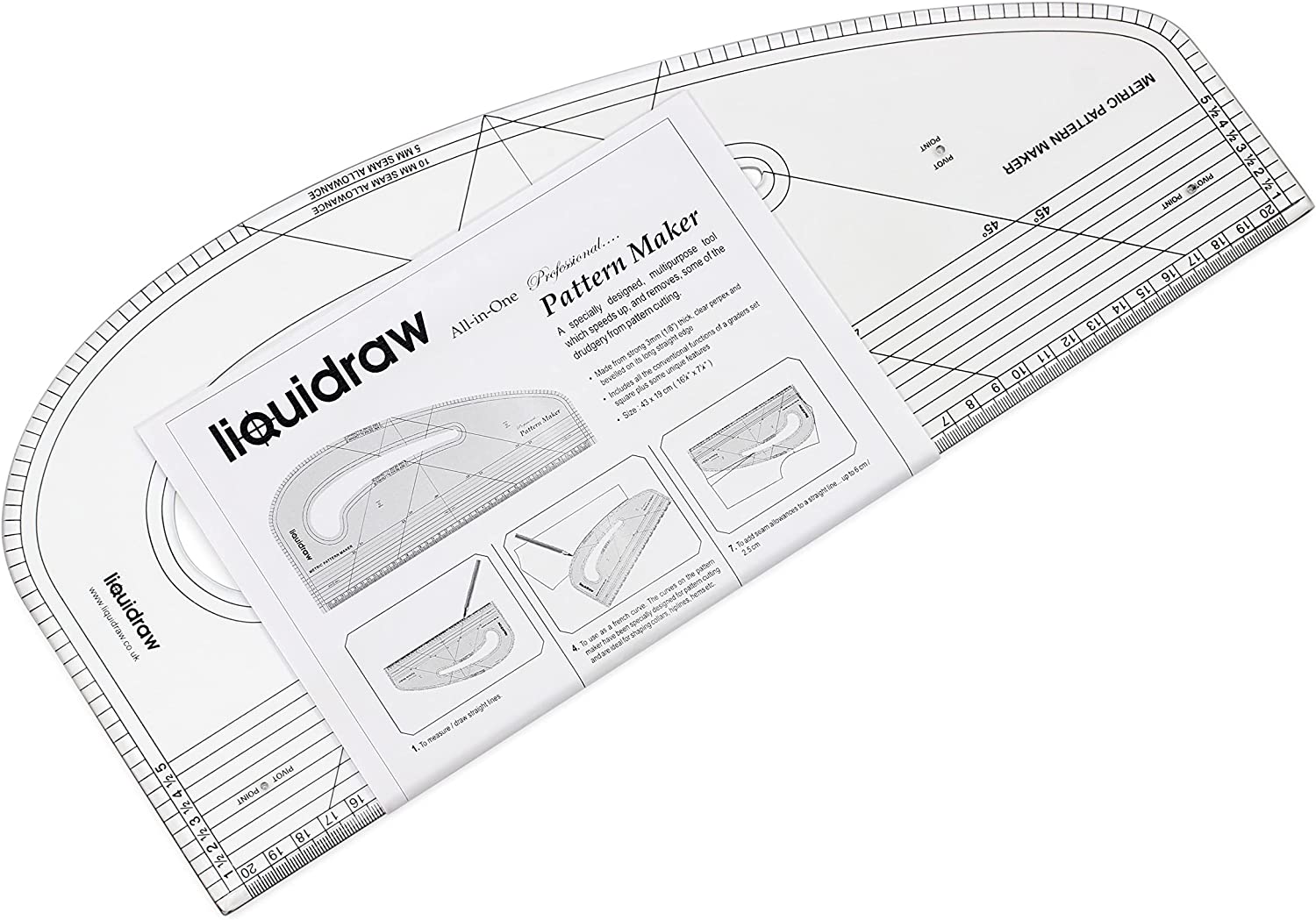 Sewing Ruler Set HLZC Fashion Clear Metric , French Curve Pattern Ruler ...